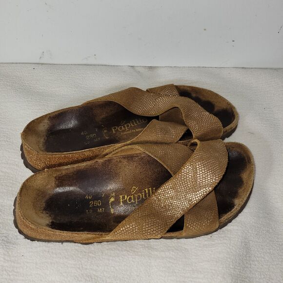 Papillo By Birkenstock Sandals Shoes Womens Size 9 Brown Beach Pool Summer Hippy - Picture 3 of 14